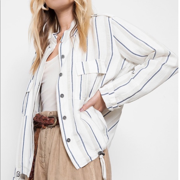 Rails Rowen Coco Stripe Jacket SZ L - Picture 1 of 5